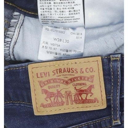 Levi's 711 Women Blue Skinny Slim Stretch Jeans W28 L29