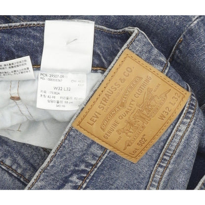 Levi's 502 Men Blue Tapered Regular Jeans W32 L31