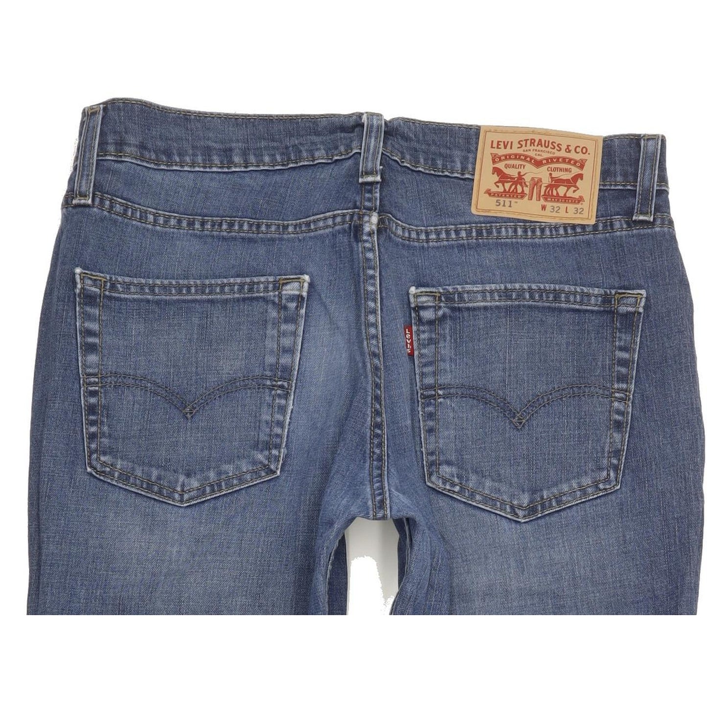 Levi's 511 Men Blue Straight Slim Stretch Jeans W32 L31