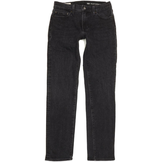 Levi's 511 Men Black Straight Slim Stretch Jeans W29 L31