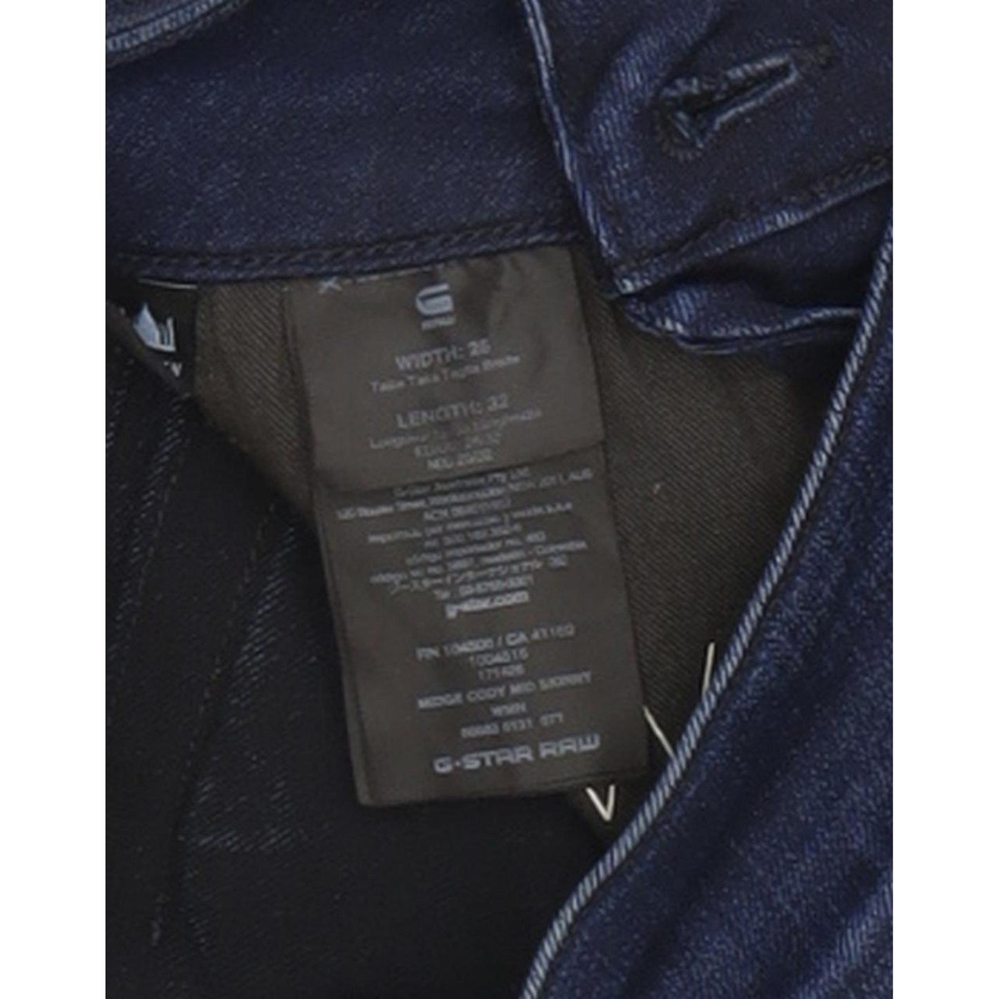 G-Star Midge Cody Women Blue Skinny Slim Stretch Jeans W26 L32