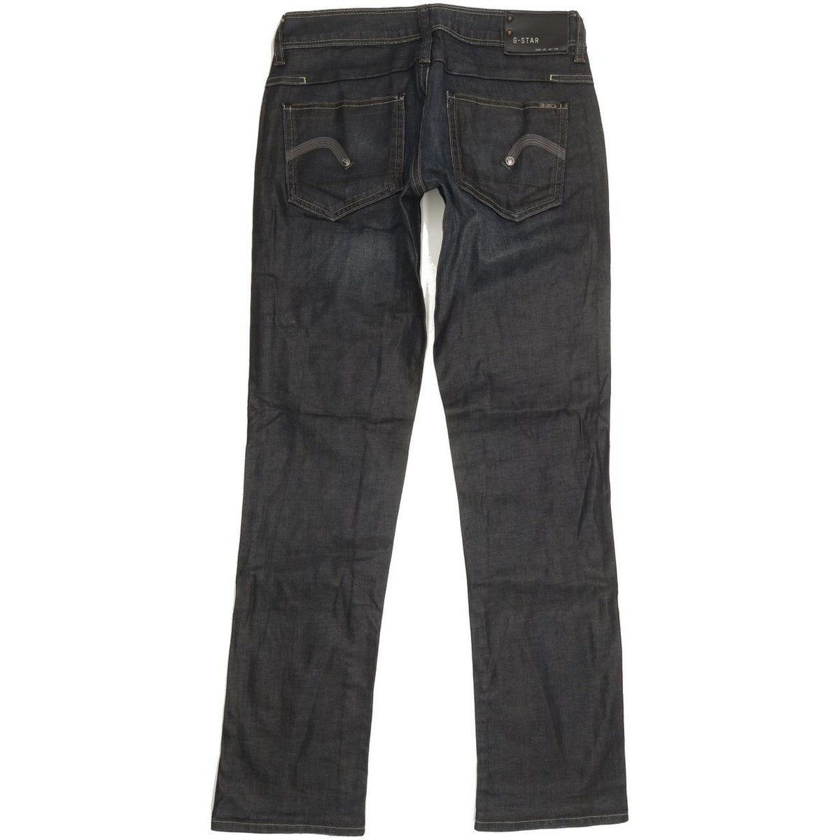 G-Star New Reese Women Navy Straight Slim Stretch Jeans W28 L30