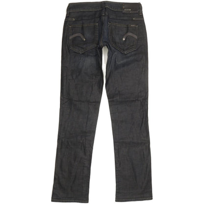 G-Star New Reese Women Navy Straight Slim Stretch Jeans W28 L30