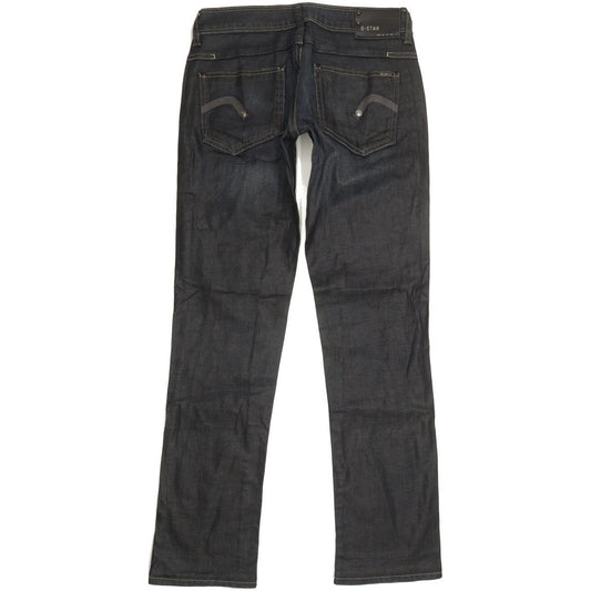 G-Star New Reese Women Navy Straight Slim Stretch Jeans W28 L30