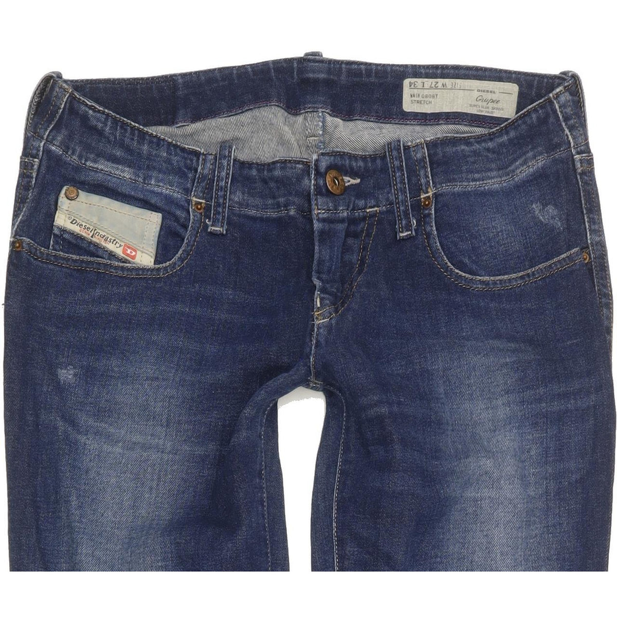 Diesel Grupee 0808T Women Blue Skinny Slim Stretch Jeans W27 L34