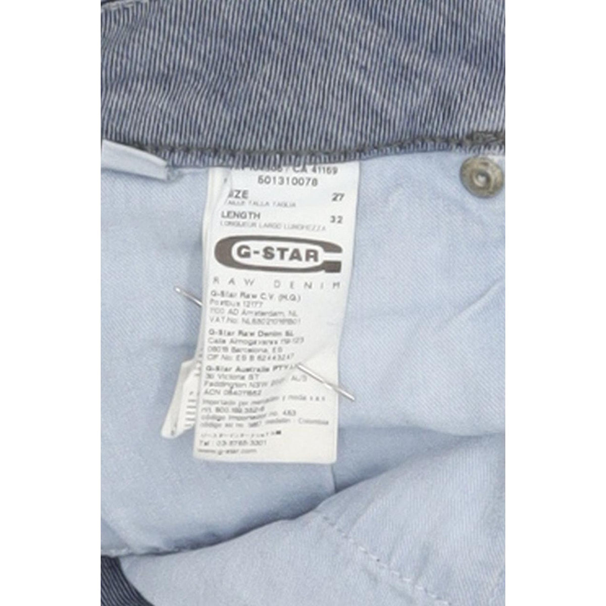 G-Star Midge Women Blue Skinny Slim Stretch Jeans W27 L32