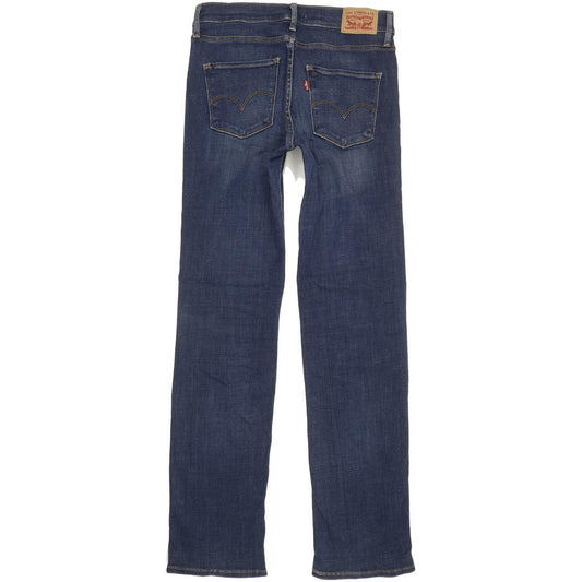 Levi's Women Blue Straight Slim Stretch Jeans W28 L31