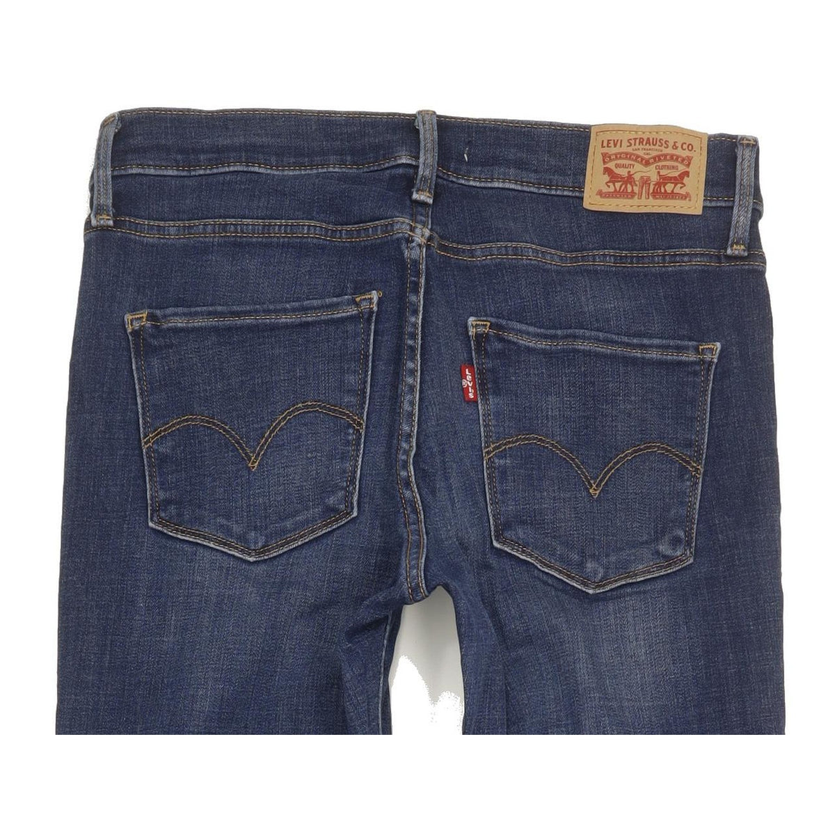 Levi's Women Blue Straight Slim Stretch Jeans W28 L31