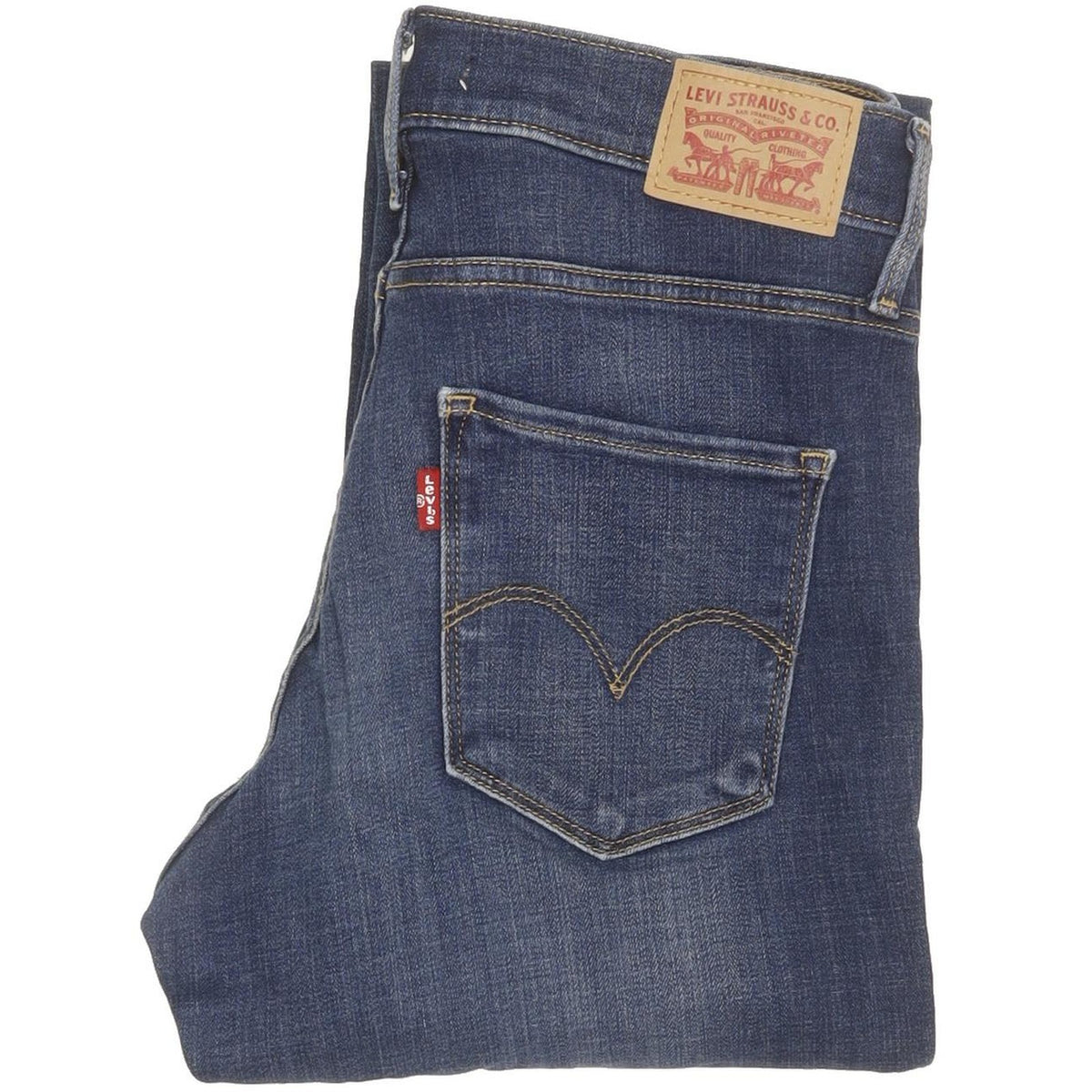 Levi's Women Blue Straight Slim Stretch Jeans W28 L31