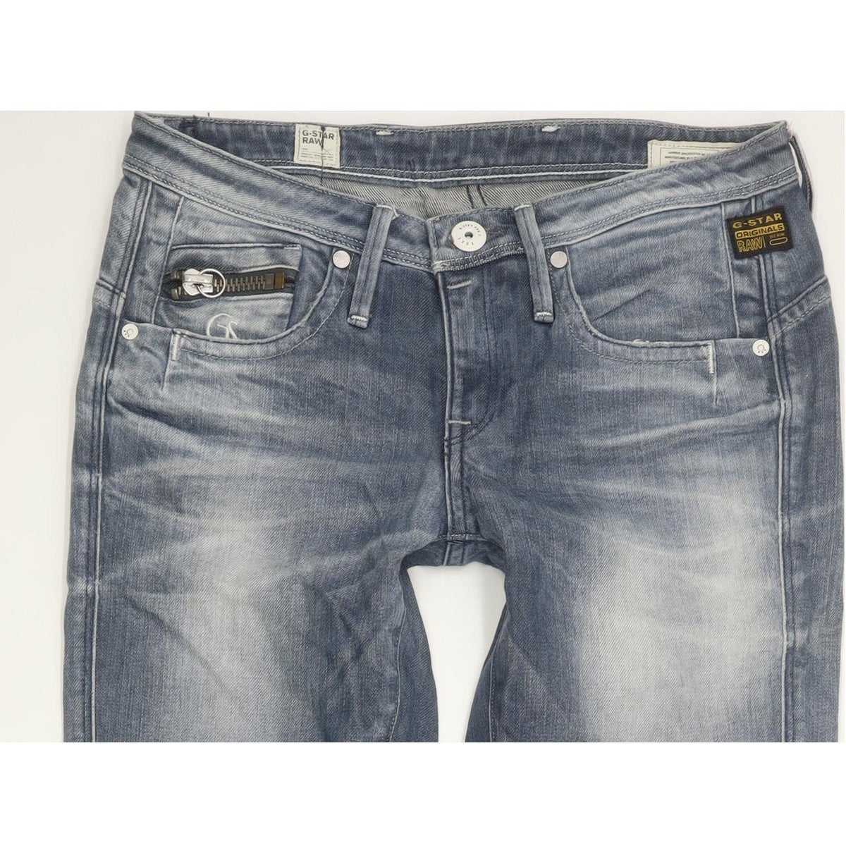 G-Star Ocean Women Blue Skinny Slim Stretch Jeans W26 L32