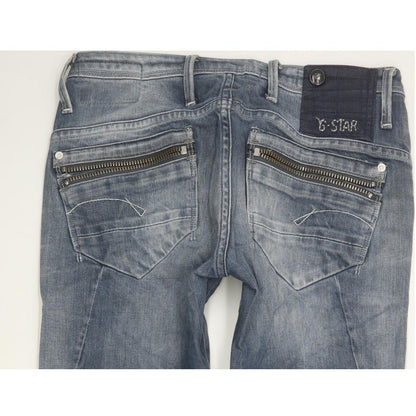 G-Star Ocean Women Blue Skinny Slim Stretch Jeans W26 L32