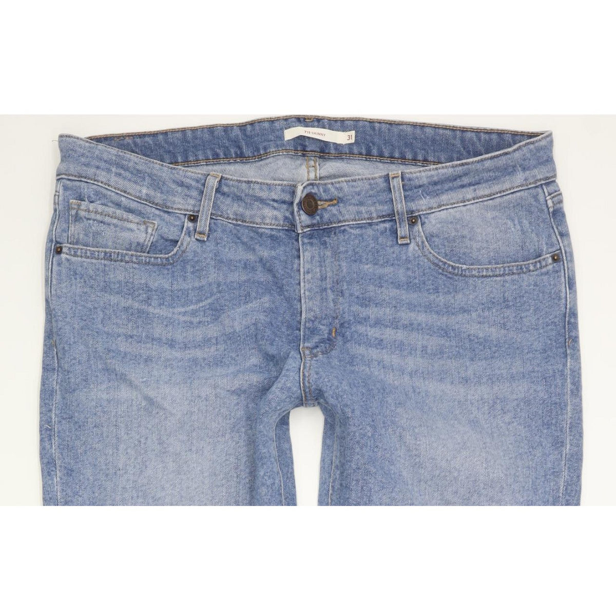 Levi's 711 Women Blue Skinny Slim Stretch Jeans W31 L31
