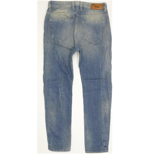 Diesel Eazee 0822C Blue Tapered Relaxed Boyfriend Jeans High Waisted W25 L32