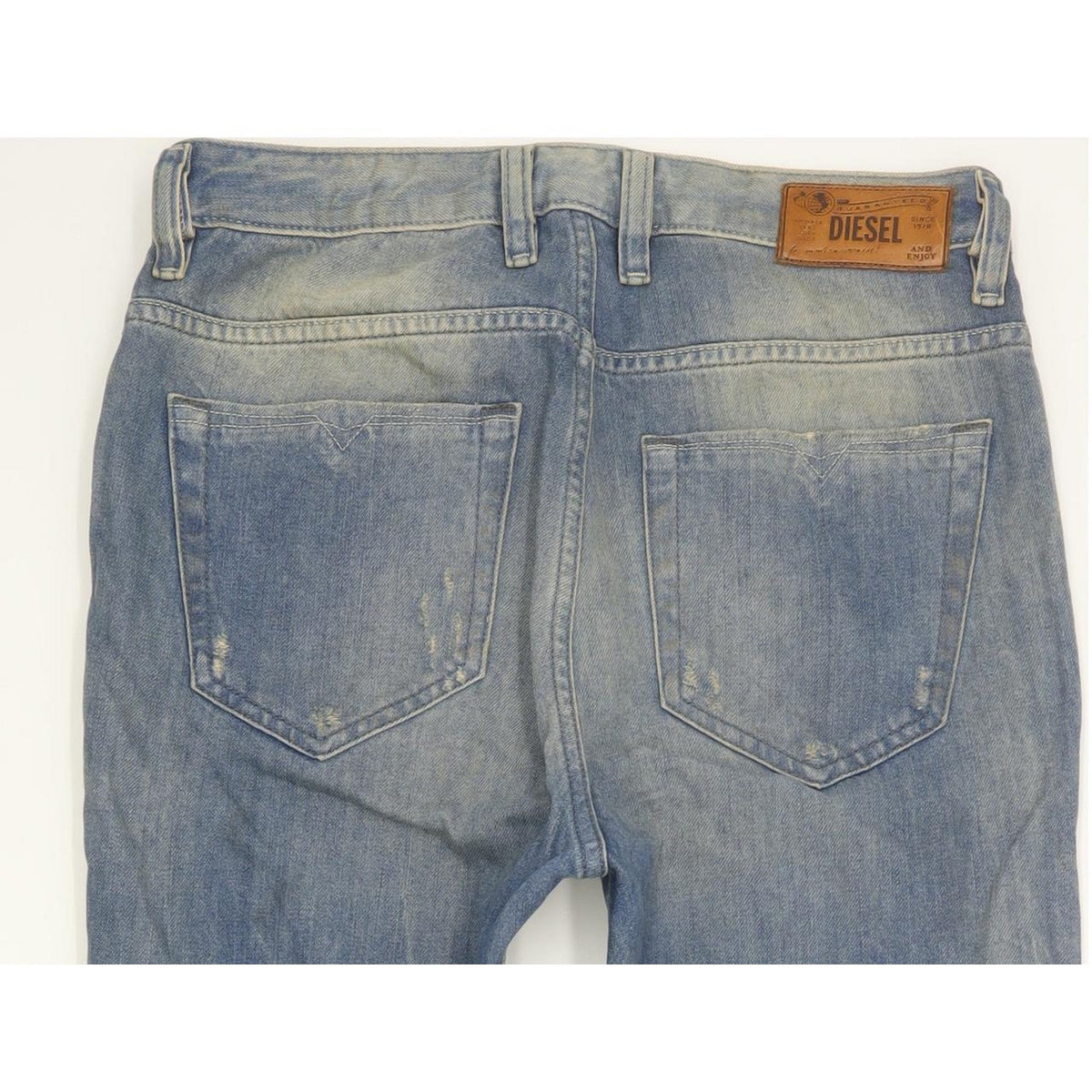 Diesel Eazee 0822C Blue Tapered Relaxed Boyfriend Jeans High Waisted W25 L32