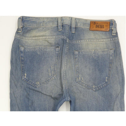 Diesel Eazee 0822C Blue Tapered Relaxed Boyfriend Jeans High Waisted W25 L32