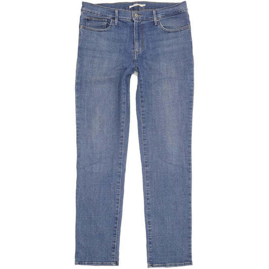 Levi's Slimming Women Blue Straight Slim Stretch Jeans W31 L32