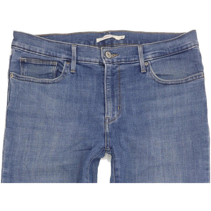 Levi's Slimming Women Blue Straight Slim Stretch Jeans W31 L32