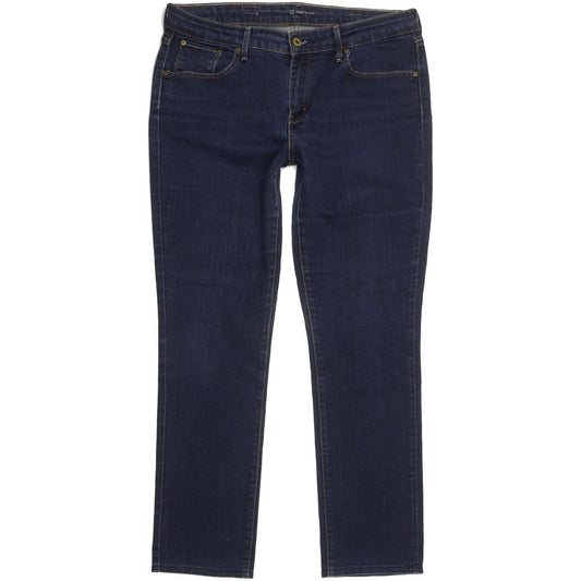Levi's Demi Curve Women Blue Straight Slim Stretch Jeans W32 L28