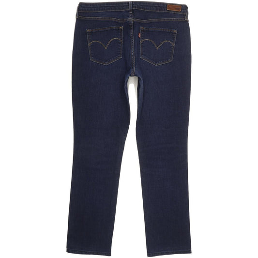 Levi's Demi Curve Women Blue Straight Slim Stretch Jeans W32 L28