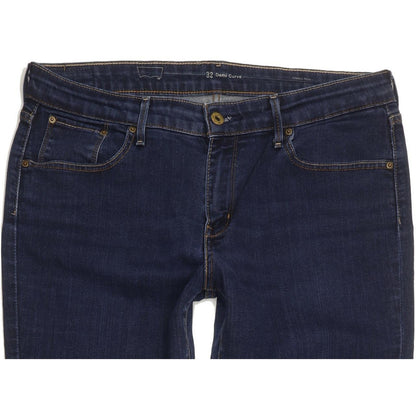 Levi's Demi Curve Women Blue Straight Slim Stretch Jeans W32 L28