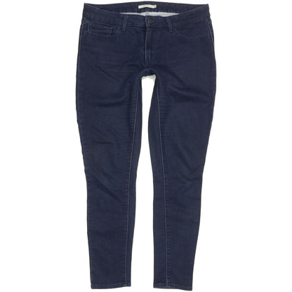 Levi's 711 Women Blue Skinny Slim Stretch Jeans W32 L30