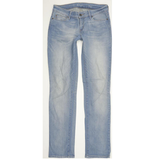 Levi's Demi Curve Women Blue Straight Slim Stretch Jeans W26 L32