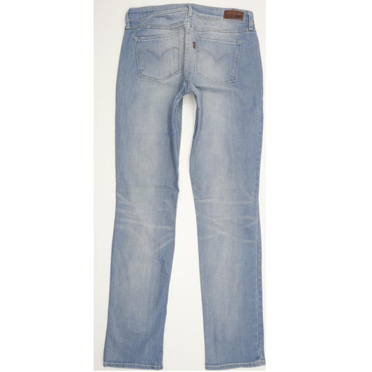 Levi's Demi Curve Women Blue Straight Slim Stretch Jeans W26 L32