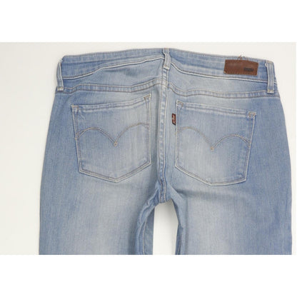 Levi's Demi Curve Women Blue Straight Slim Stretch Jeans W26 L32