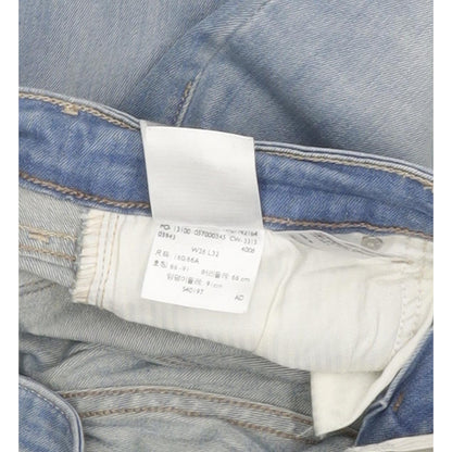 Levi's Demi Curve Women Blue Straight Slim Stretch Jeans W26 L32