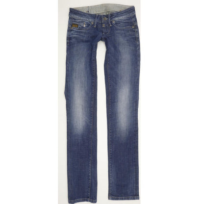 G-Star Midge Women Blue Straight Slim Stretch Jeans W27 L35