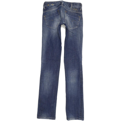 G-Star Midge Women Blue Straight Slim Stretch Jeans W27 L35