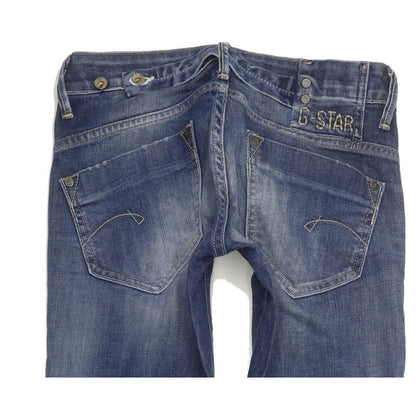 G-Star Midge Women Blue Straight Slim Stretch Jeans W27 L35