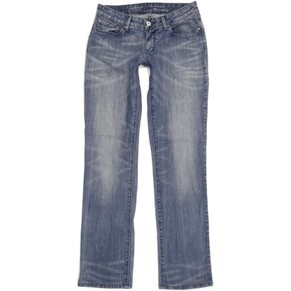 Levi's Bold Curve Women Blue Straight Slim Stretch Jeans W29 L32