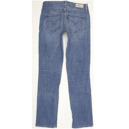 Levi's Demi Curve Women Blue Straight Slim Stretch Jeans W26 L29