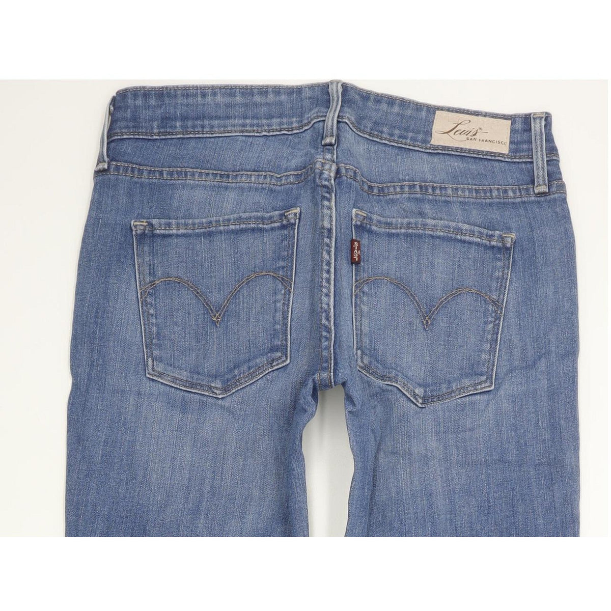 Levi's Demi Curve Women Blue Straight Slim Stretch Jeans W26 L29