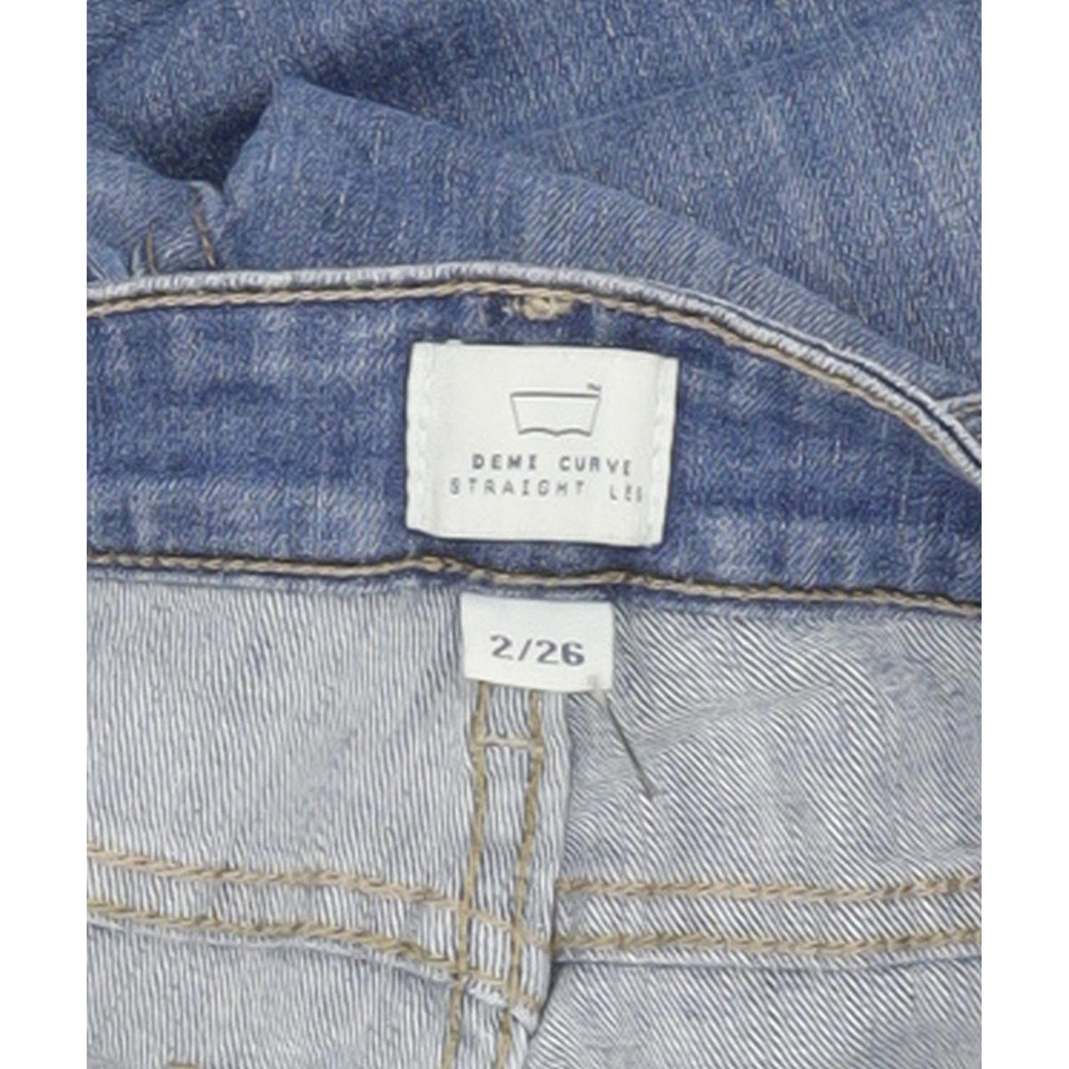 Levi's Demi Curve Women Blue Straight Slim Stretch Jeans W26 L29