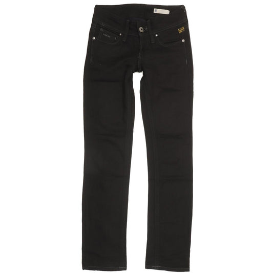 G-Star Ford Women Black Straight Slim Jeans W26 L30