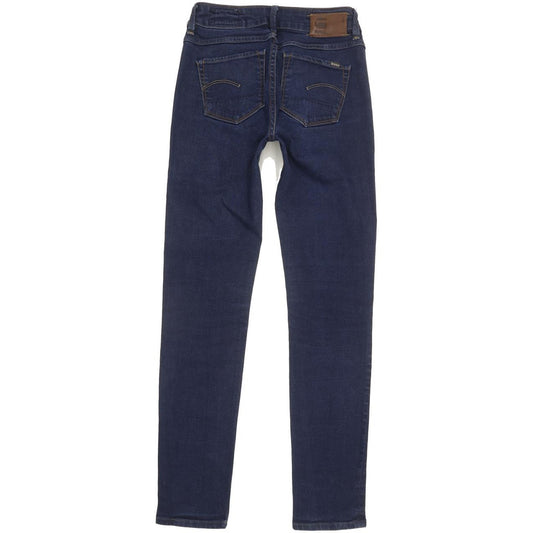 G-Star 3301 Contour Women Blue Skinny Slim Stretch Jeans W25 L28