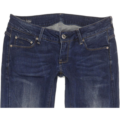G-Star 3301 Low Women Blue Skinny Slim Stretch Jeans W29 L31