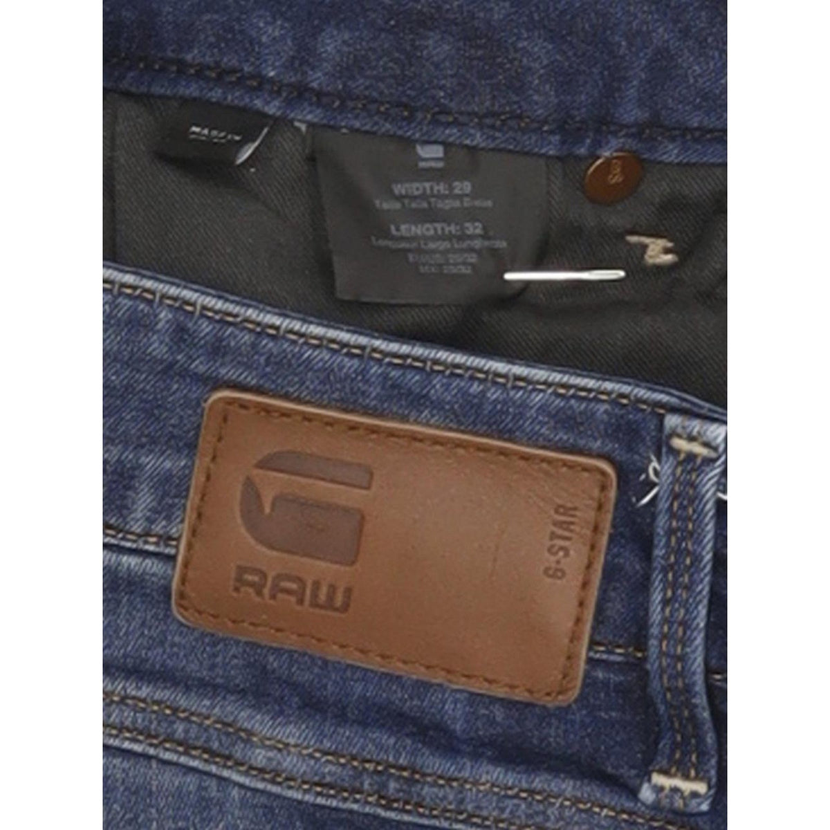 G-Star 3301 Low Women Blue Skinny Slim Stretch Jeans W29 L31