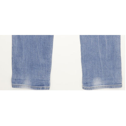G-Star Lynn Mid Women Blue Skinny Slim Stretch Jeans W28 L30