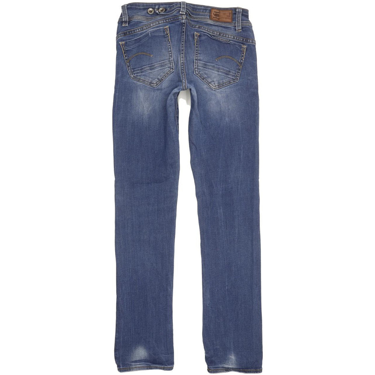 G-Star Midge Saddle Women Blue Straight Slim Stretch Jeans W26 L30