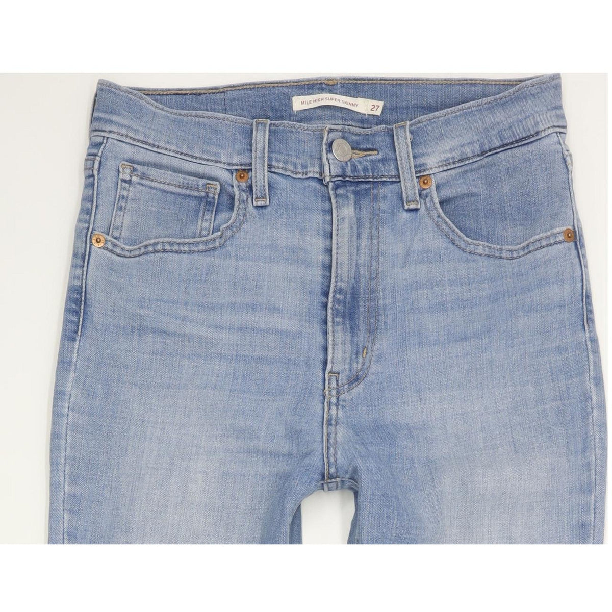 Levi's Mile Blue Skinny Slim Stretch Jeans High Waisted W27 L32