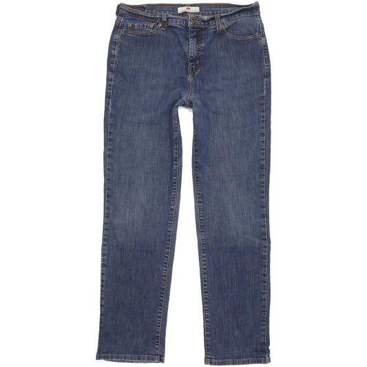 Levi's 512 Slimming Blue Straight Slim Stretch Jeans High Waisted W30 L30
