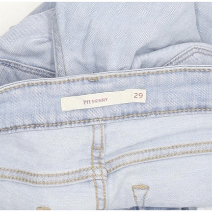 Levi's 711 Women Blue Skinny Slim Stretch Jeans W29 L29