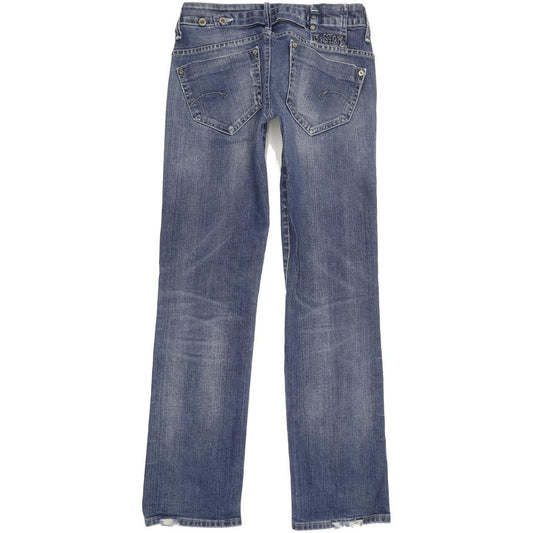 G-Star Midge Women Blue Straight Slim Stretch Jeans W29 L30