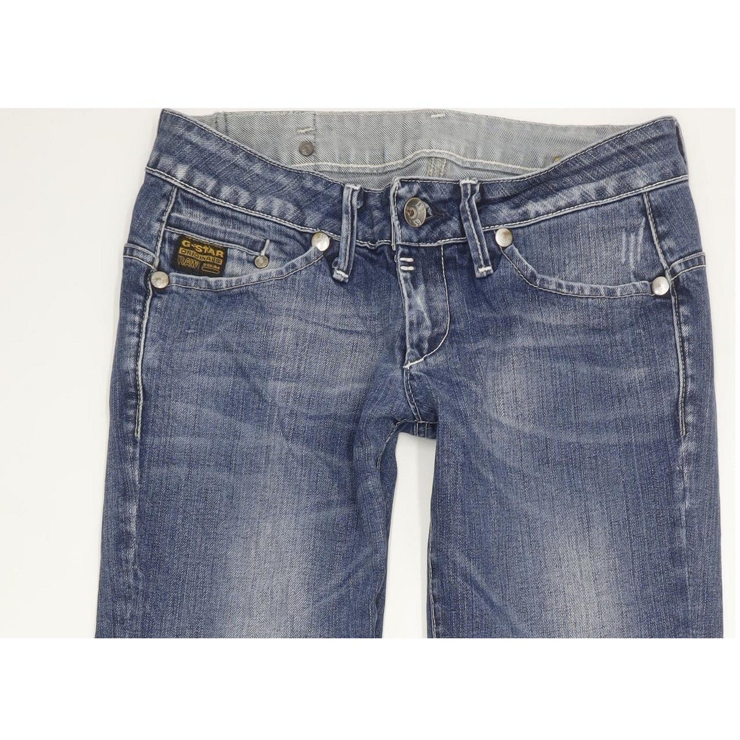 G-Star Midge Women Blue Straight Slim Stretch Jeans W29 L30