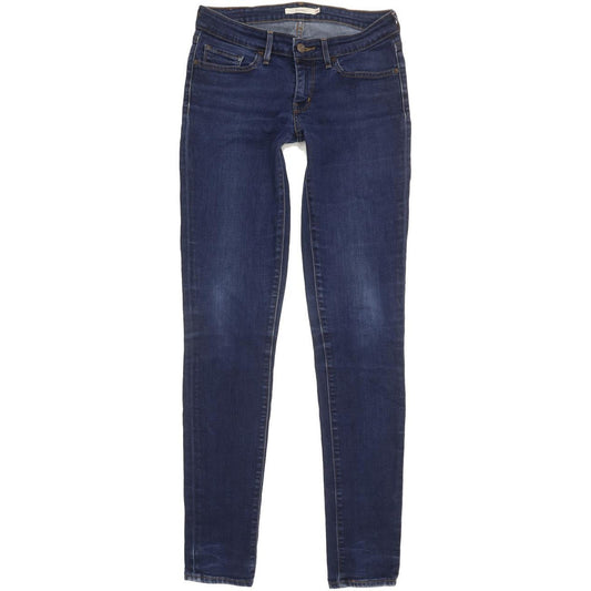 Levi's 711 Women Blue Skinny Slim Stretch Jeans W28 L32