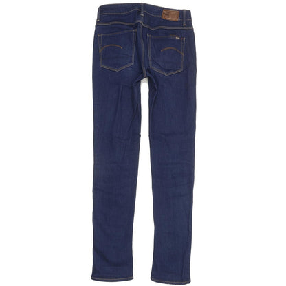 G-Star 3301 High Women Blue Straight Slim Stretch Jeans W26 L30