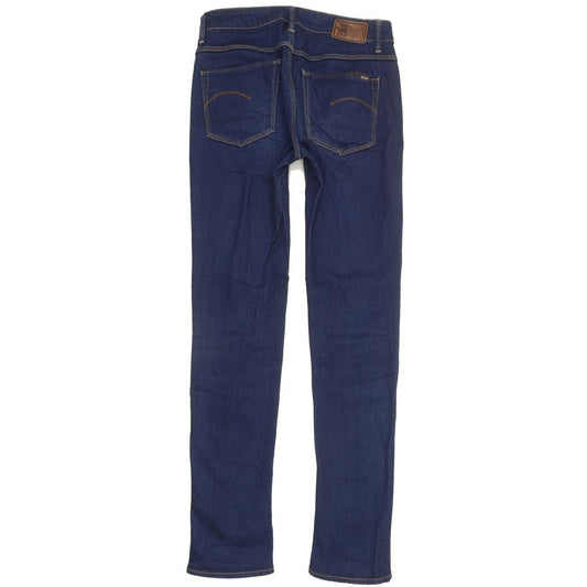 G-Star 3301 High Women Blue Straight Slim Stretch Jeans W26 L30